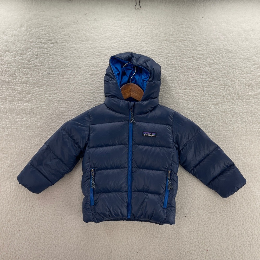 Patagonia Puffer Jacket Baby Boy 2T Blue Down Sweater Hoody 6049 Gorpcore Preppy
